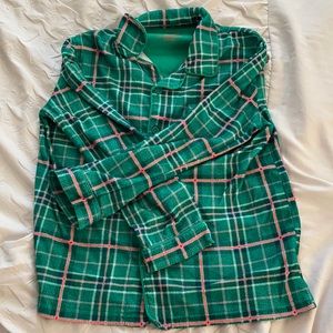 Plaid pajama shirt